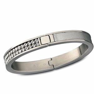 Elegant Silver Bracelet with Crystal Accents